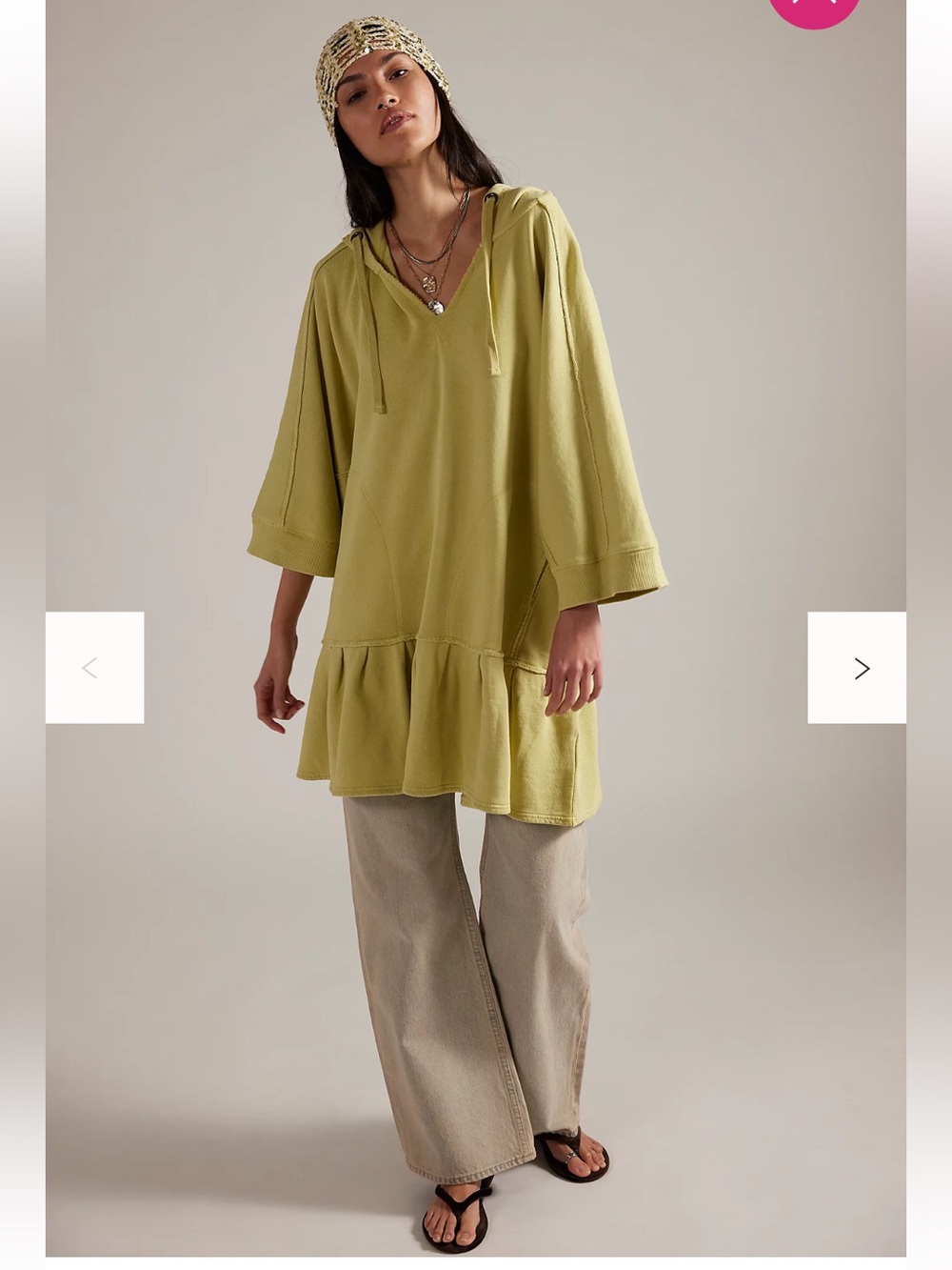 free people we the free lily tunic sweatshirt NWT
